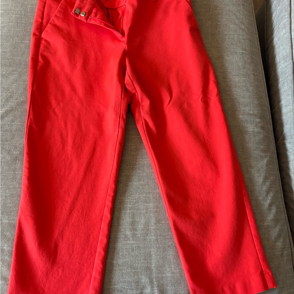 LOFT Red Ankle Pants
